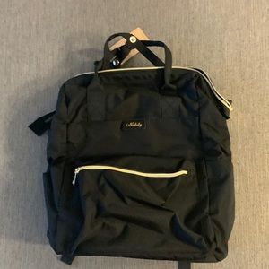 New! Black backpack with gold zippers